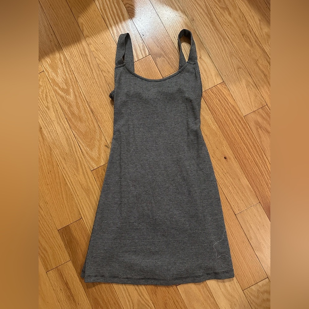 Forever 21 Black and Gray Patterned Dress